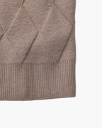 Pull à col rond en maille diamant