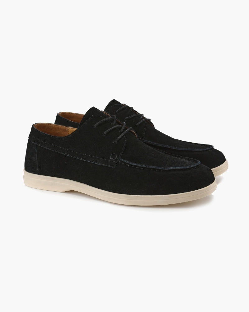 Chaussures à lacets en daim haut de gamme