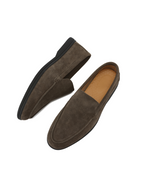 Mocassins en daim haut de gamme - Semelles noires