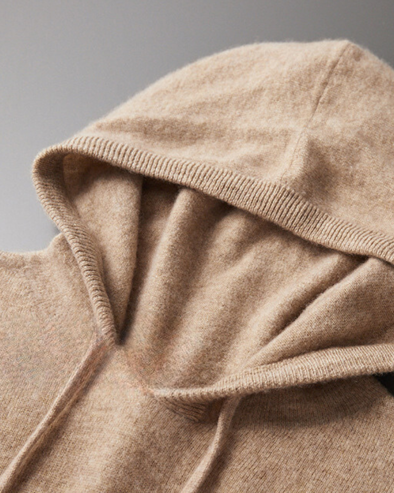 Sweat à capuche 100% cachemire