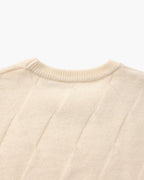 Pull à col rond en maille diamant