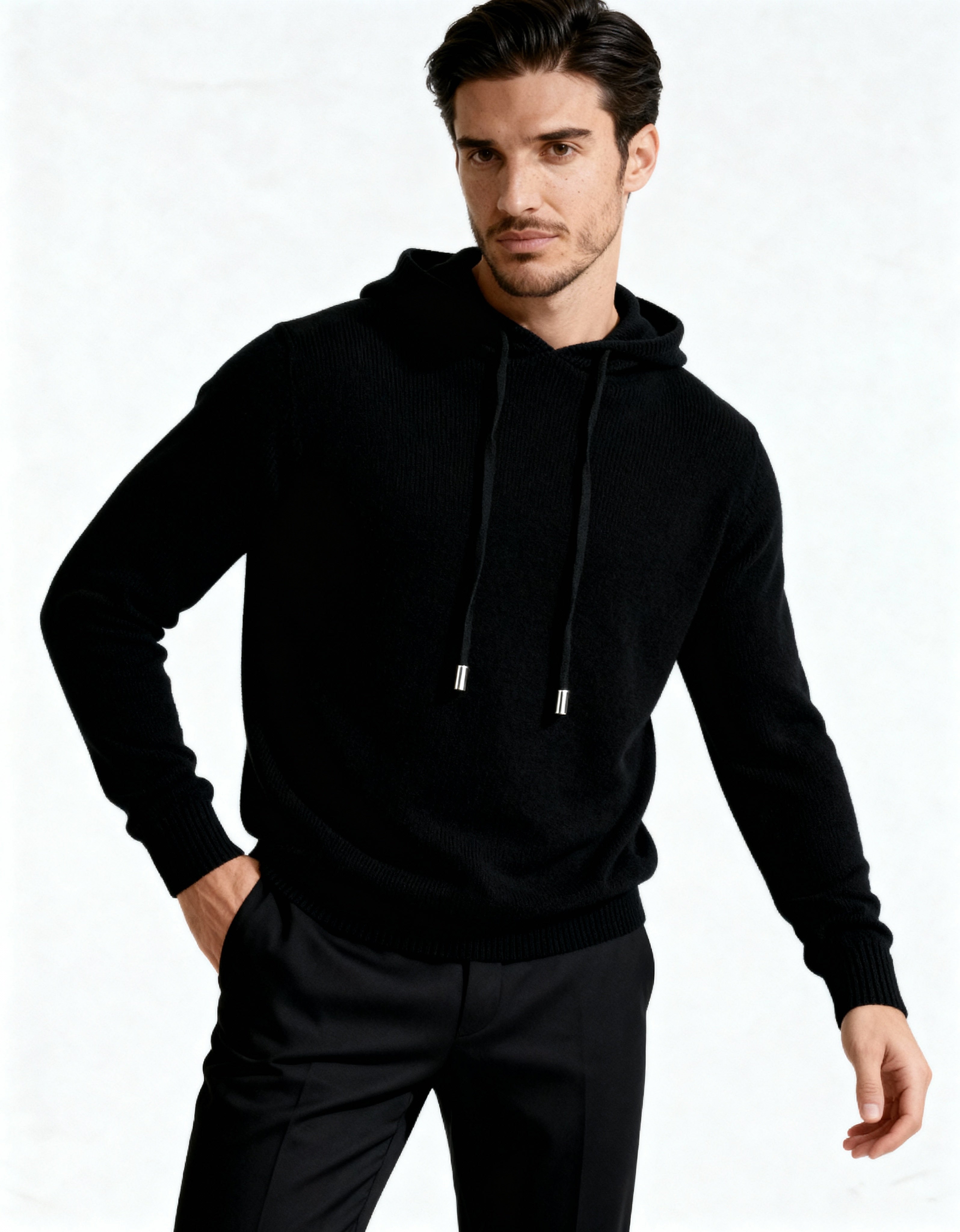Sweat à capuche 100% cachemire