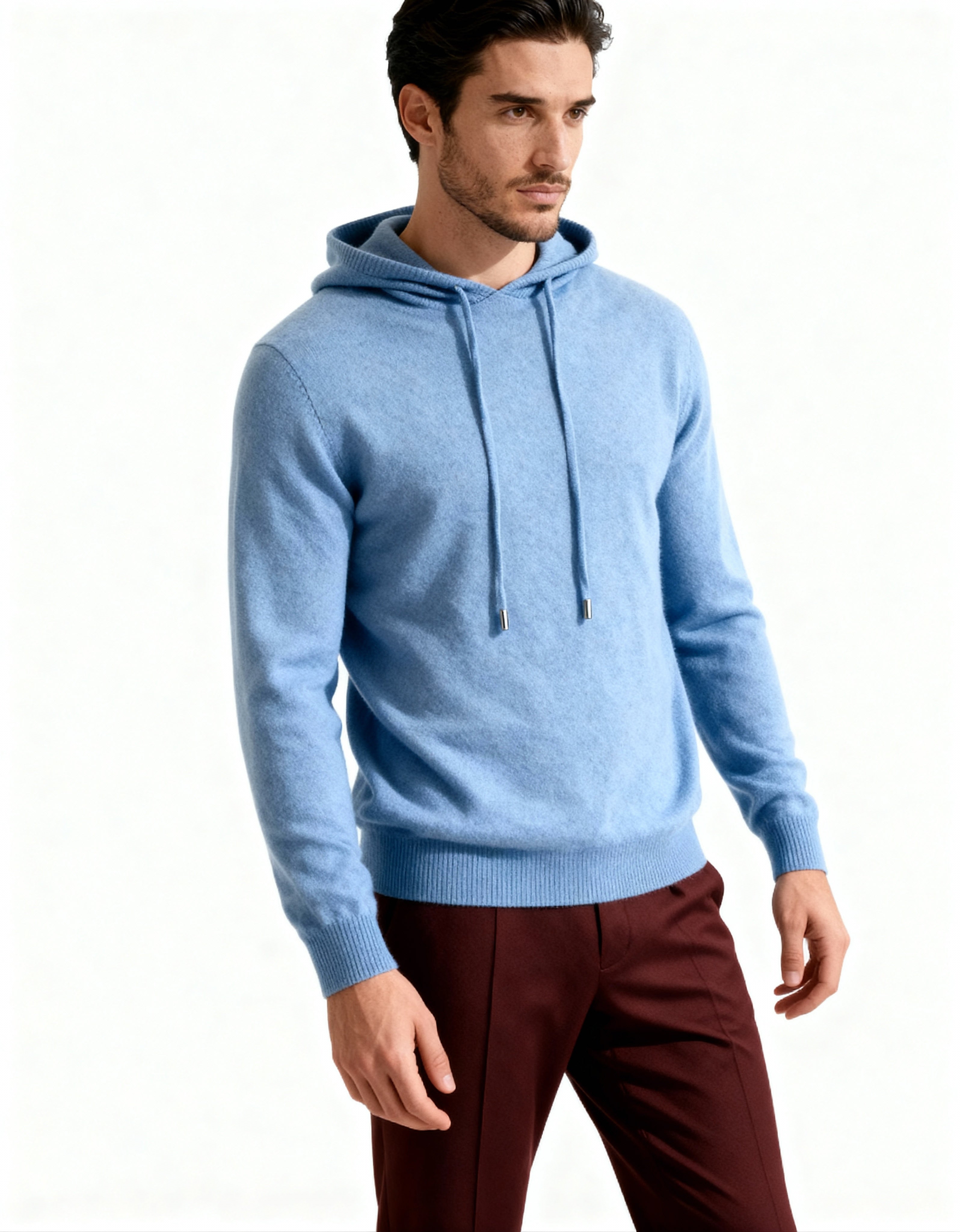 Sweat à capuche 100% cachemire