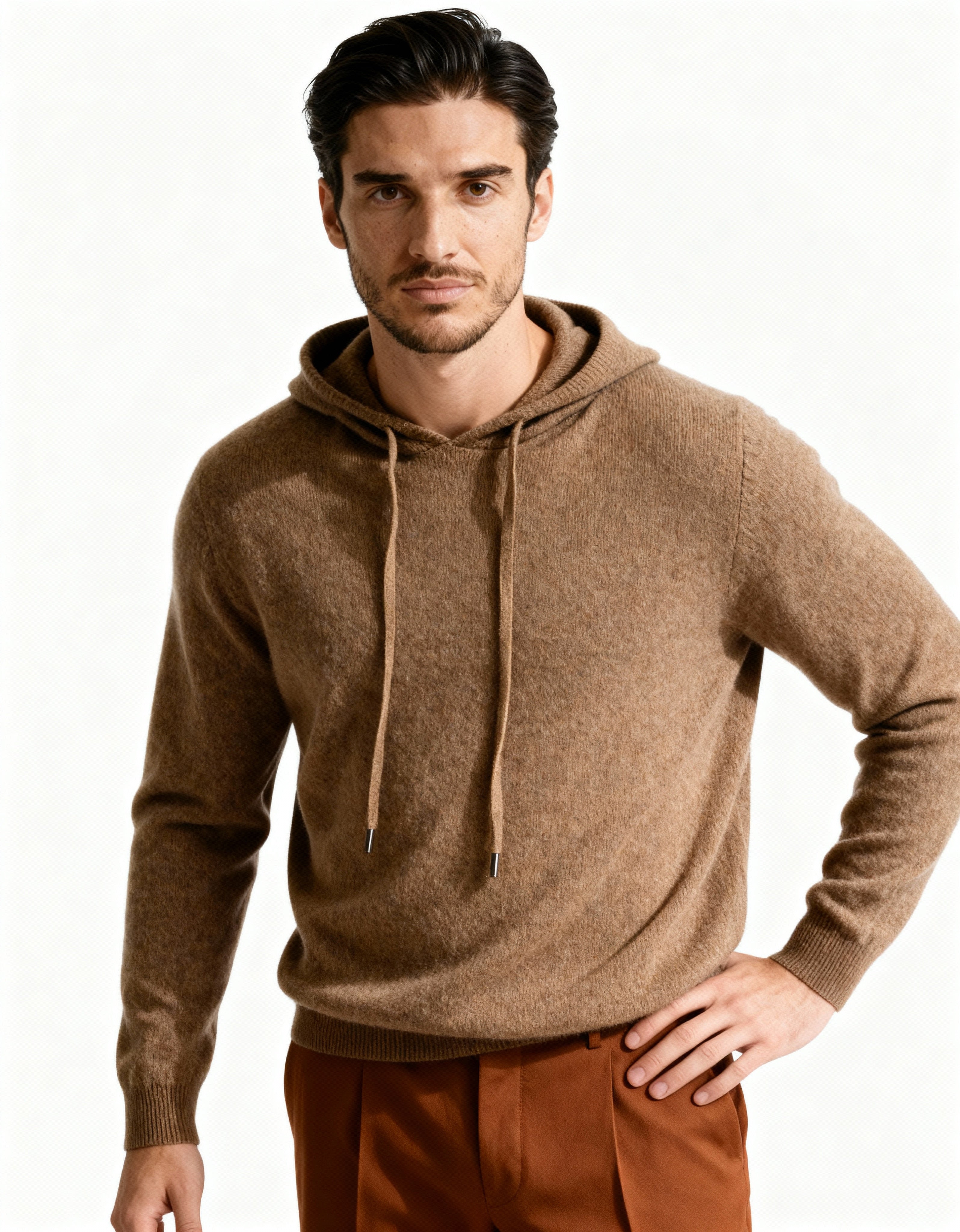 Sweat à capuche 100% cachemire