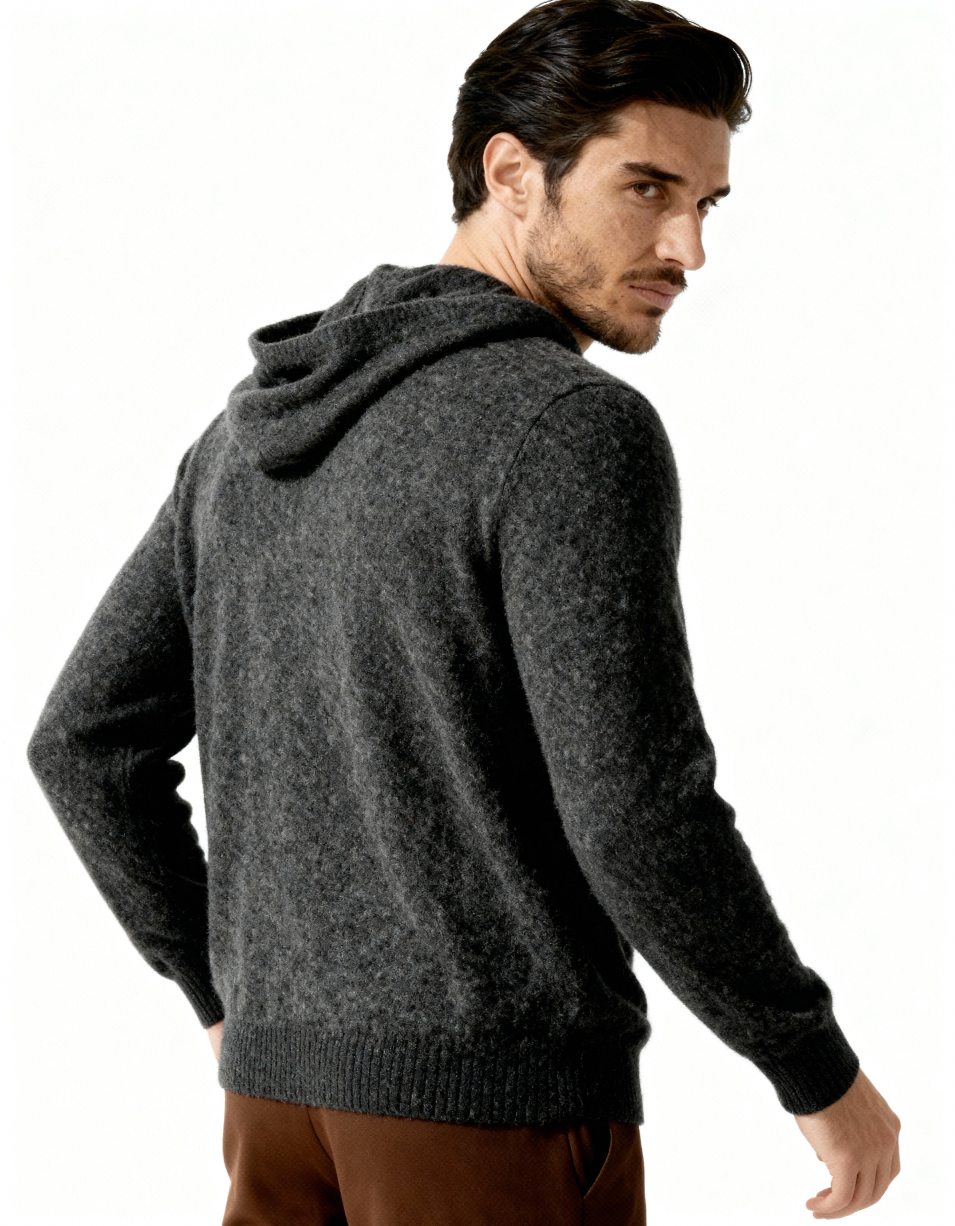 Sweat à capuche 100% cachemire