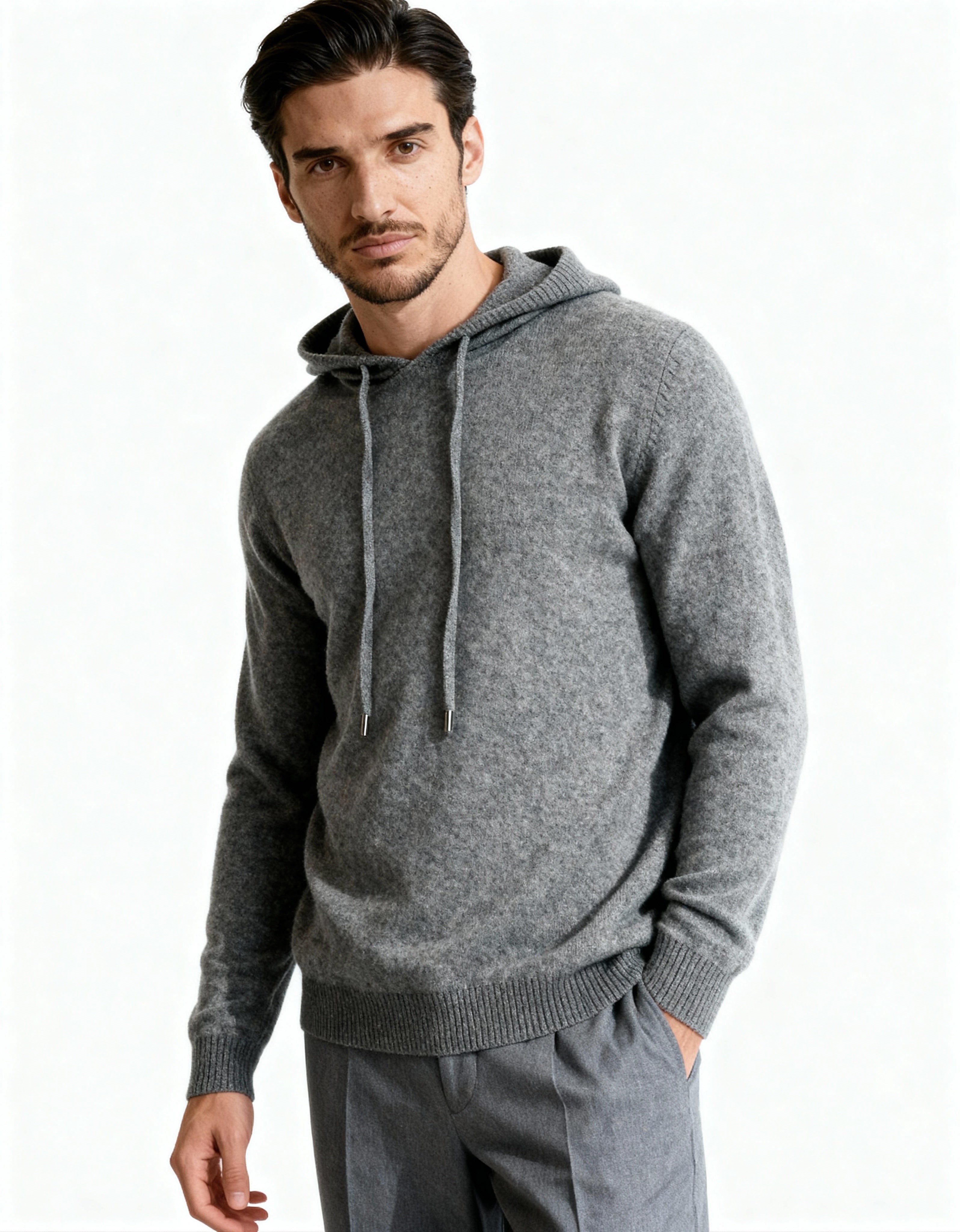 Sweat à capuche 100% cachemire