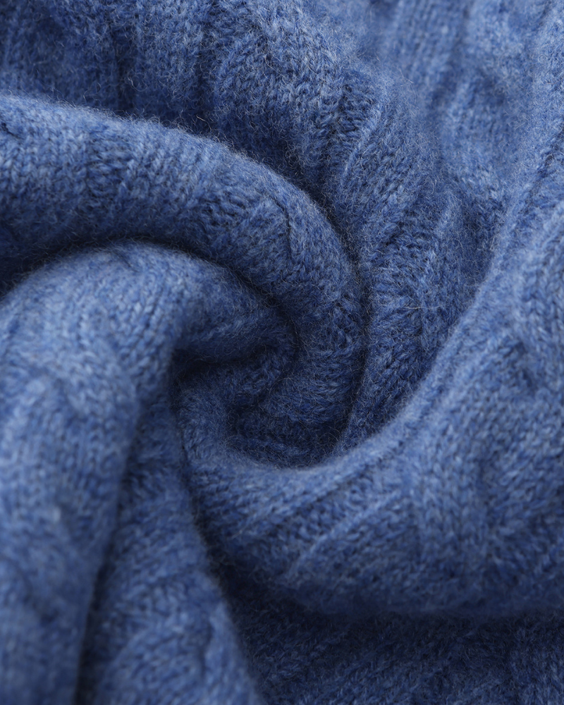 Cardigan 100% cachemire à demi-zip