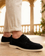 Chaussures à lacets en daim haut de gamme
