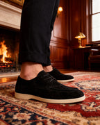 Chaussures à lacets en daim haut de gamme