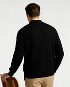 Cardigan 100% cachemire à demi-zip