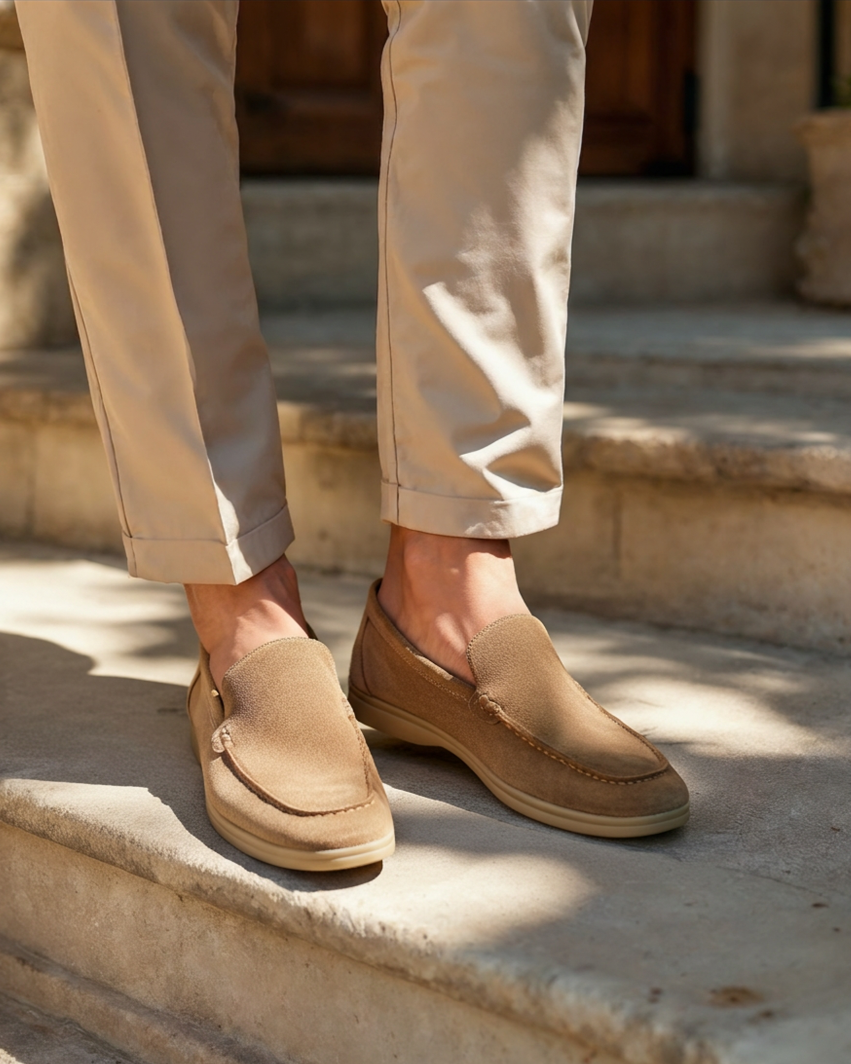 Mocassins en daim Old Money Premium