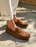 Mocassins en daim