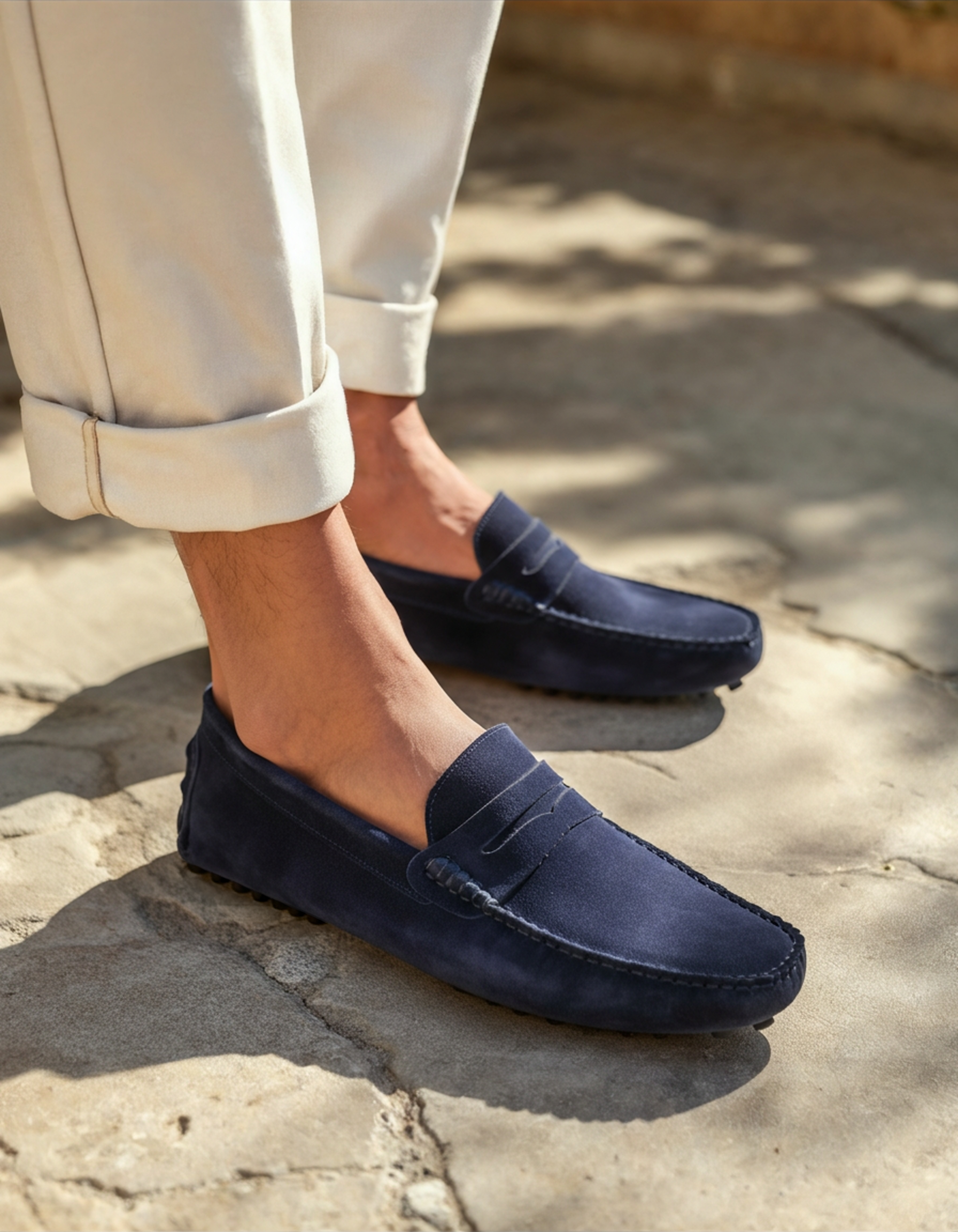Mocassins en daim