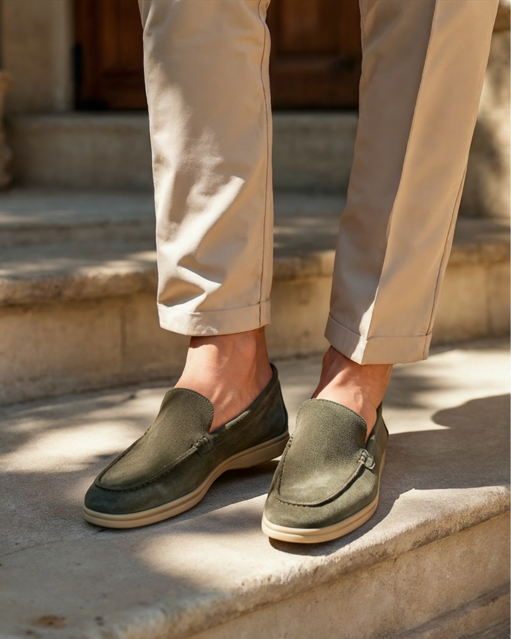 Mocassins en daim Old Money Premium