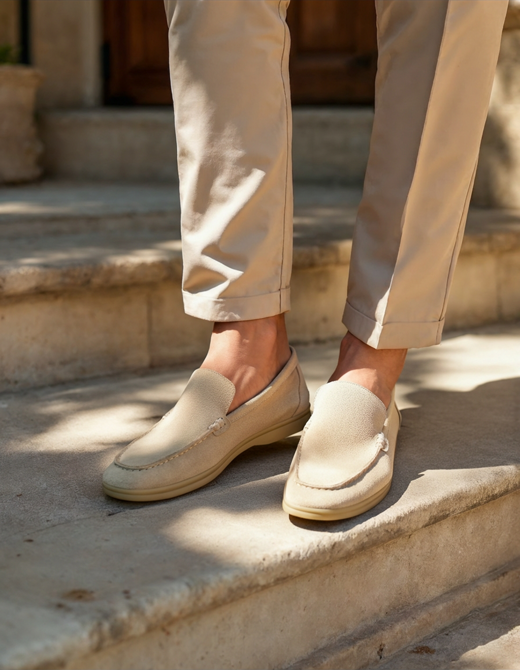 Mocassins en daim Old Money Premium