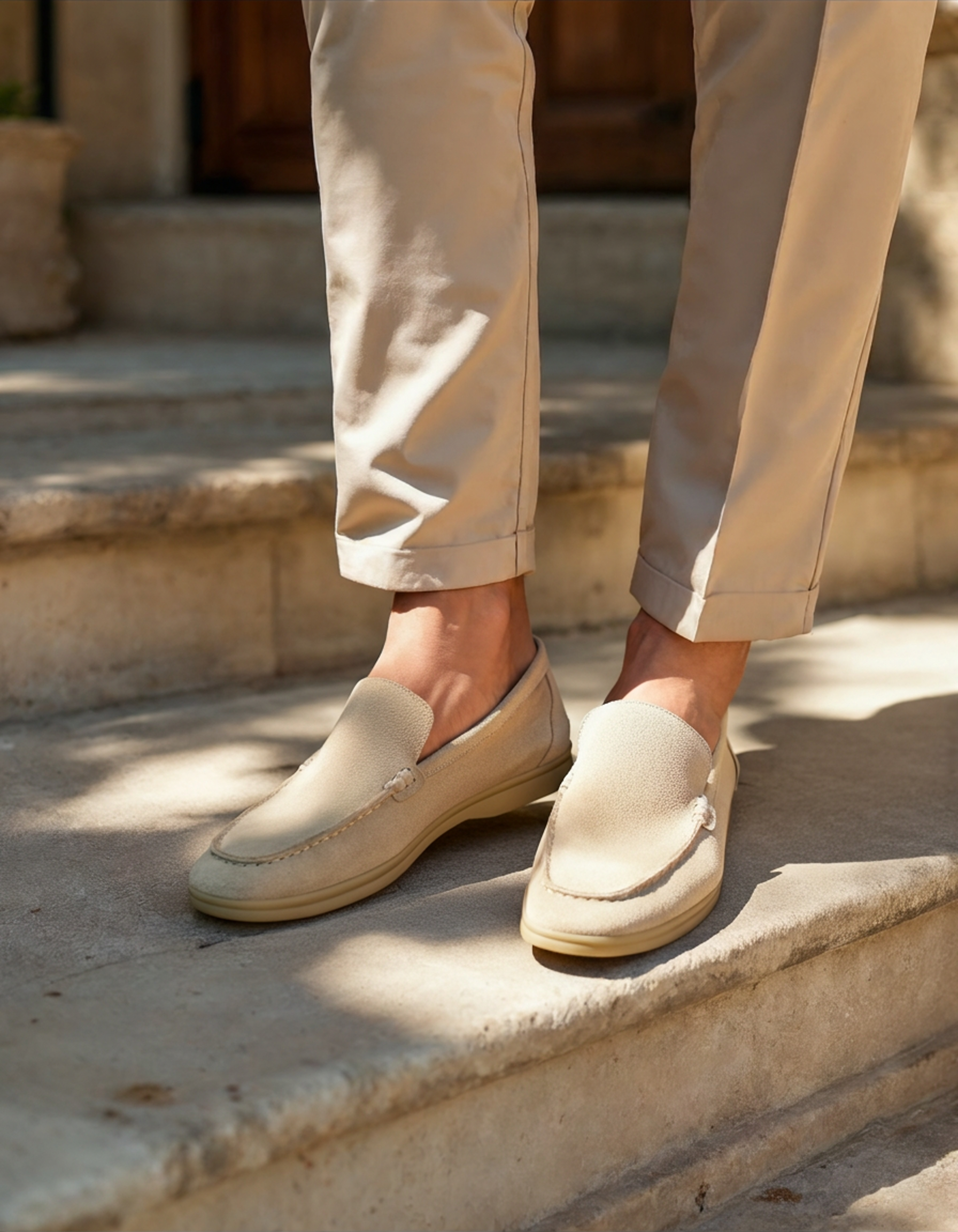 Mocassins en daim Old Money Premium