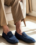 Mocassins en daim haut de gamme - Semelles noires